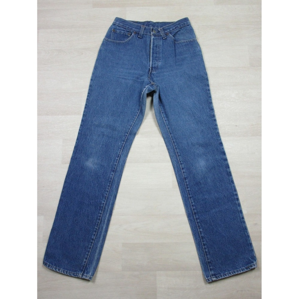 Vintage 1970's LEVI'S 26501 501 25.5 X 31.5 DENIM JEANS‎ USA Woman's Button Fly
